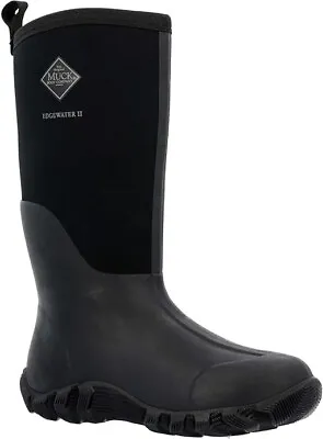 Muck Boot Men's Edgewater Ll Multi-Purpose Tall Rubber Boots Black - US 13 EU 47 • $59.99