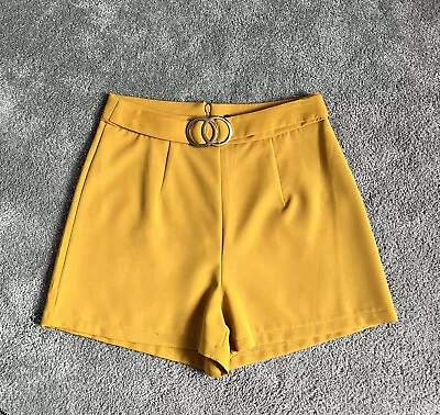 Quiz Mustard Ladies Shorts Size 10 New No Tags • £10