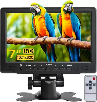 7 Inch Small Monitor TFT LCD Display 1024X600 HDMI Mini Portable 7 Inches • $63.05