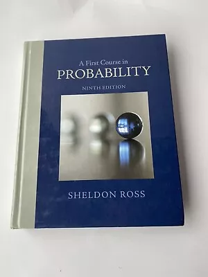 A First Course In Probability By Sheldon Ross 2012 Hardcover • $29.19