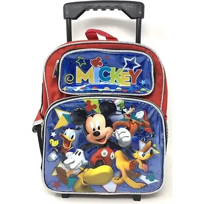 Mickey Mouse 12  Small Toddler Rolling School Backpack - 16183 • $33.99