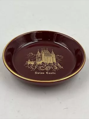 $29.99 • Buy Vintage Fuhrmann Neuchatel Swiss Castle Ceramic Coin Dish Ashtray Gold Inlay