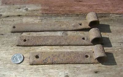 ANTIQUE WROUGHT IRON STRAP HINGES Small • $20