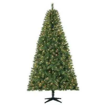 Holiday Time 7.5ft Pre-lit Kennedy Fir Artificial Christmas Tree Clear • $109.99