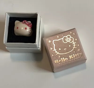 Hello Kitty Chunky Ring Plastic 90s Y2K Sanrio Adjustable Vintage NWT • $18.99