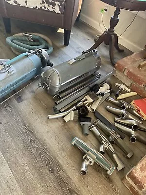 Two Vintage Electrolux Canister Vacuums With Accessories. • $125