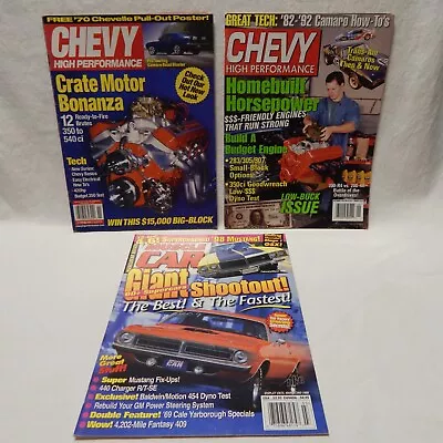 Chevy High Performance Magazines Nov 2001 Sept 1999 Muscle Car March 1998 (E) • $10