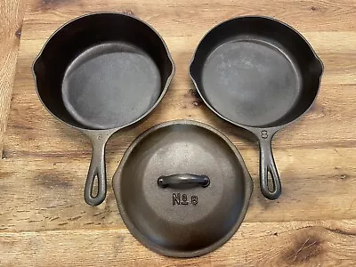 Vintage Restored Martin Stove & Range No. 8 Cast Iron 3-Piece Set • $219.95