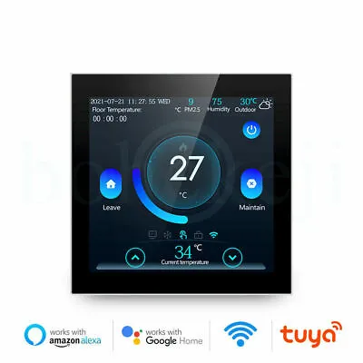 $81.69 • Buy WiFi Smart Floor Thermostat Tuya Electric/Water Heating Temperature Controller