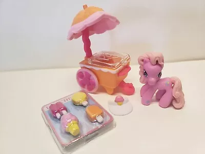 My Little Pony ~ PonyVille ~ Lt. Pink Pony W/Ice Cream Cart & Icecream~ New 2006 • $22.95