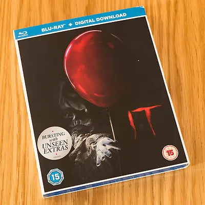 Stephen King's IT Chapter One With Slip Cover/Sleeve (Blu-ray 2017) • £3.99