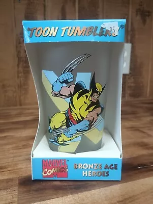 Marvel Comics Toon Tumblers Wolverine Glass X-Men Frosted Series Scarce NIB • $42.50