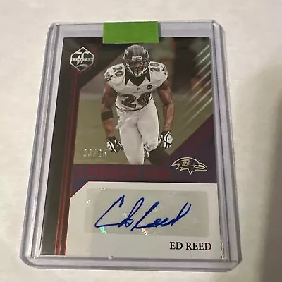 2023 Limited Football Ed Reed Auto Red 23/25 • $99.99