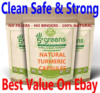 £5.99 • Buy TURMERIC CURCUMIN CAPSULES & BIOPERINE - 13250mg Vegan Capsules Strong Natural