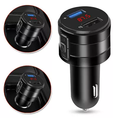 Bluetooth Fast Charging Car Double USB Cigarette Charger Lighter Socket Adapter • $12.77