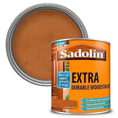 Sadolin Extra Durable Woodstain Antique Pine 1L • £24