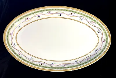 Faberge Limoges Luxembourg Green Oval Platter 14  • $75