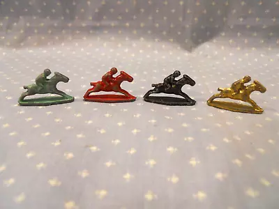 Vintage Horse Racing Metal Board Game Pieces With Jockey~ Kentucky Derby • $24.50