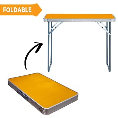 Mdf Portable Indoor Outdoor Wooden Folding Dining Table Camping Picnic Party • £11.85