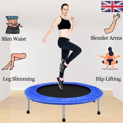 £55.99 • Buy Mini Trampoline Foldable Fitness Jumper Rebounder Bouncer Excercise Gym 40/48 