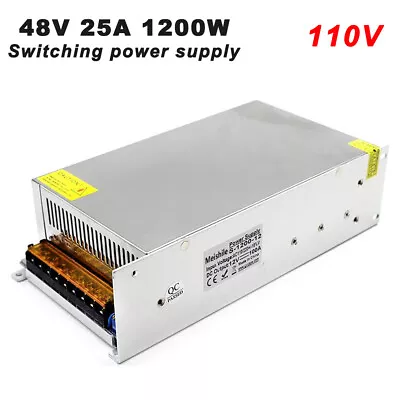 AC 110V To DC 48V 25A 1200W Switch Power Supply Adapter For LED Strip Light USA • $95.39