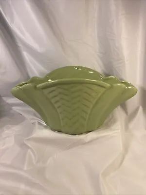 Vintage RETRO ALAMO Pottery  #739 Green Vase Art Ware - 1950'S • $30.90