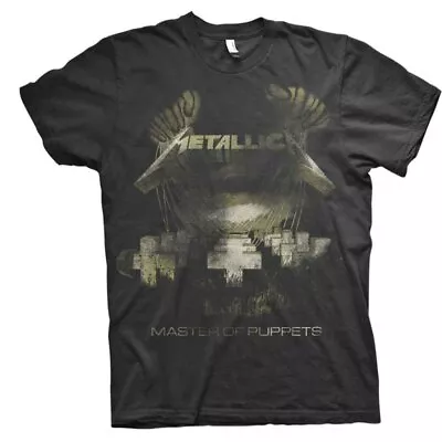 Metallica Master Of Puppets Distressed T-Shirt Black New • $23.28