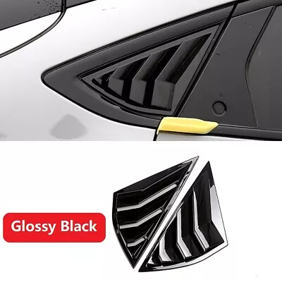 Gloss Black Quarter Side Window Louvers Cover For Ford Mustang Mach E 2021 2022 • $31.34