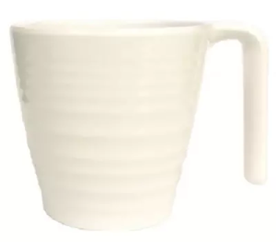 Flamefield SINGLE Soft White Melamine Stacking Mug Cup SW423 • £3.75