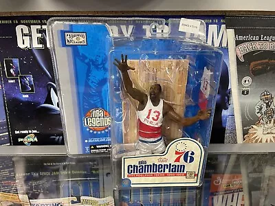 NBA Legends 76ers Wilt Chamberlain NBA Authentic Hardwood Toy Figure Mcfarlane • $30