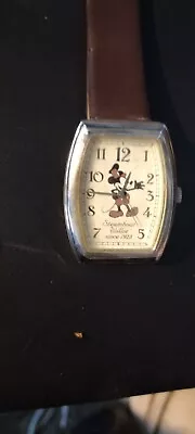 Disney Mickey Mouse Steamboat Willie Quartz Watch In Collectible Tin 2004 NEW • $80