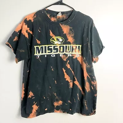 Missouri Tigers Tie Dye Crewneck T Shirt Men Large • $17.10