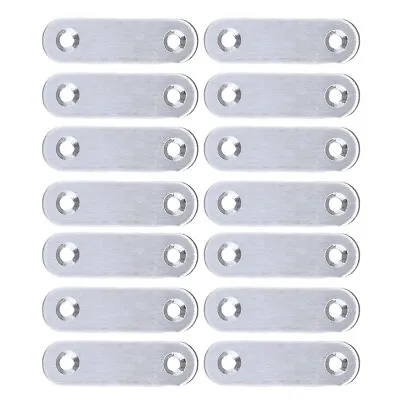 Steel Brace Metal Plate With Holes Stainless Fitting Bracket Heavy Duty Flat • £9.90