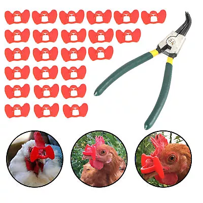 24Pcs Of Pheasant Poultry & Chicken Blinders With Pliers Peeper Vision Blocker • $14.87