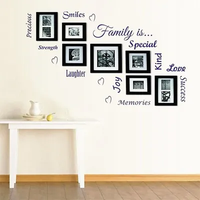 Family Tree Photo Picture Collage Wall Stickers Removable/Home Decor DIY • £7.84
