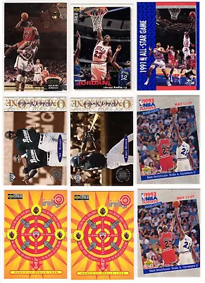 Michael Jordan Upper Deck TOpps Fleer Chicago Bulls HOF MVP 9 Card Lot  5-BB • $2.98