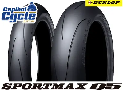 $504.95 • Buy Dunlop  Sportmax Q5 Tire Set 120/70zr-17 190/55zr-17 Front And Rear - 2 Tires