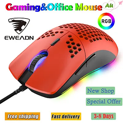$18.99 • Buy 69G Wired Gaming Mouse 6400 DPI 6 Button Programmable USB For PC Laptop Xbox PS4