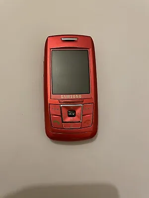 Samsung E250 Red Unlocked Mobile Phone • £19.99