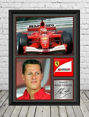 Michael Schumacher Signed Photo Print Autographed Formula 1 Memorabilia • £7.59