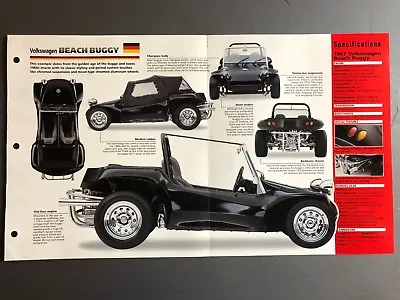 1967 Volkswagen Beach Buggy Poster Spec Sheet Folder Brochure - RARE! Awesome • $14.95