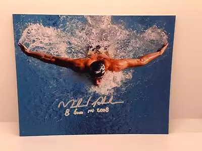 Michael Phelps Oympics Inscribed Signed Autographed Photo Authentic 8x10 • $100