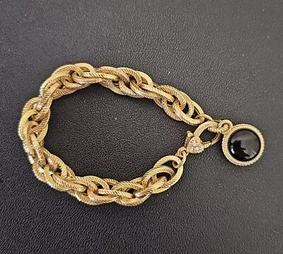 Judith Ripka Gold Tone 925 Verona Chain Link Bracelet  • $165