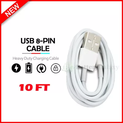 10FT Long USB Cable For IPhone 5 6 7 8 Plus X XS Max XR 11 12 Mini Pro Charger • $3.89