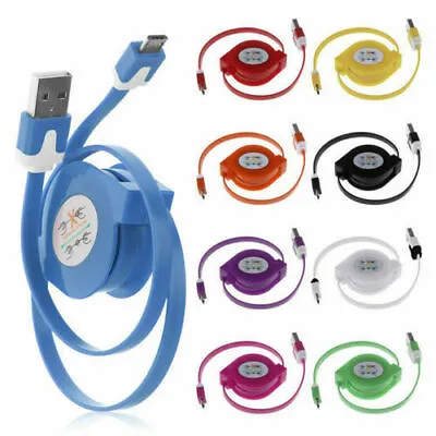 Micro USB FAST Charger Data Cable For Samsung S7 S6 Edge LG HTC Huawei Sony • £2.79