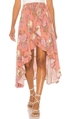$60 • Buy SPELL DESIGNS Rosa Wrap Hi-Low Skirt Sz M 10/12/14
