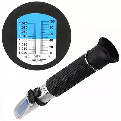 Salinity Refractometer Meter For Marine 0~10% Salt Aquarium  • $17.99