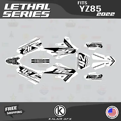 Graphics Kit For Yamaha YZ85 (2022 - 2023) YZ 85 Lethal Series - White • $112.08