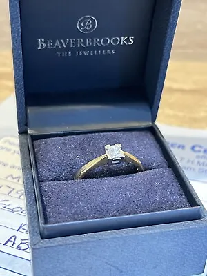 £500 • Buy  18ct Yellow Gold Diamond Solitaire Ring