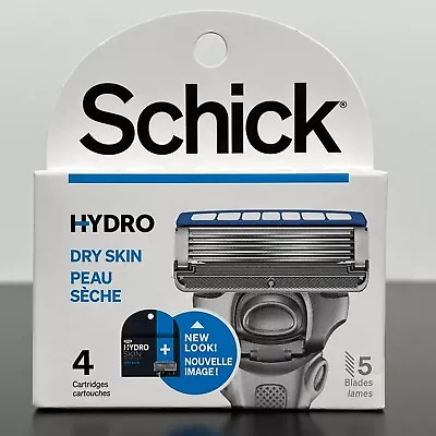 Schick HYDRO Dry Skin Men’s Razor Blade Refills (4 Cartridges) - NEW SEALED • $14.95
